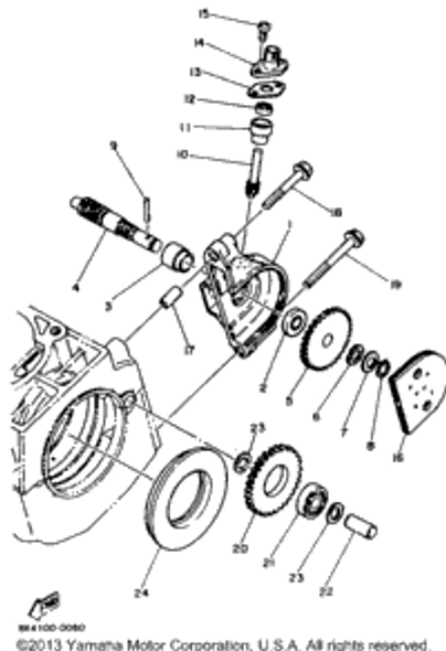 Washer, Plate 1984 SRV (SR540H) 90201-10119-00