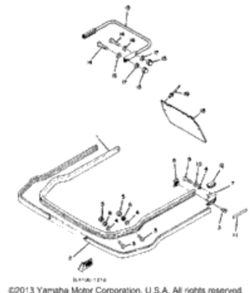 Nut, Hexagon 1983 EC340G 95380-06600-00