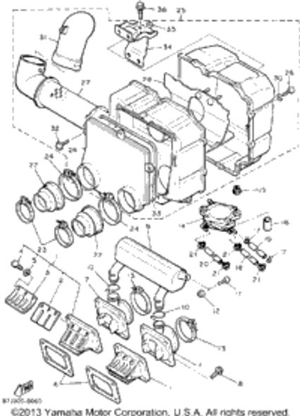 Nut 1992 PHAZER II ST (PZ480STS) 95380-06600-00