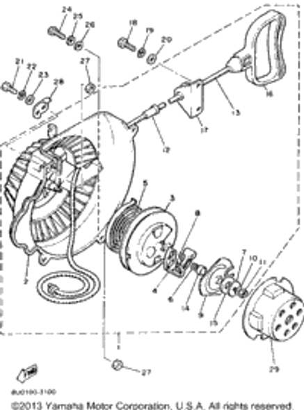 Spring, Return 1994 BRAVO LT (BR250TU) 8F3-15734-00-00