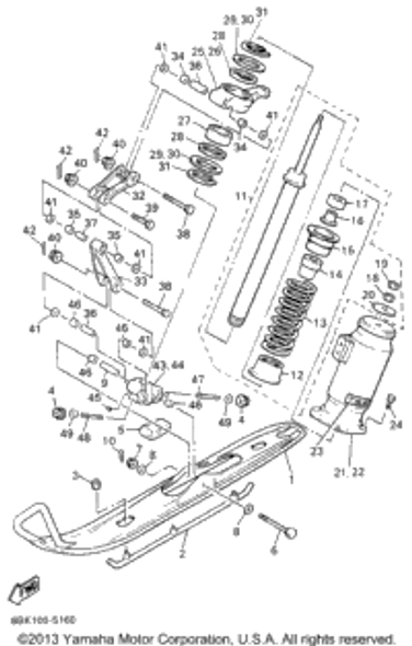 Bolt, Stud 1996 VENTURE XL (VT480W) 95617-08640-00