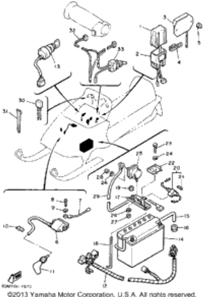 Screw, Pan Head 1989 INVITER (CF300N) 98580-06030-00