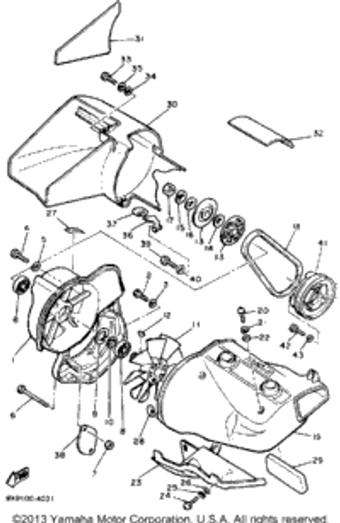 Bolt, Hexagon 1984 PHAZER SE (ELEC START) (PZ480SEH) 97313-08035-00