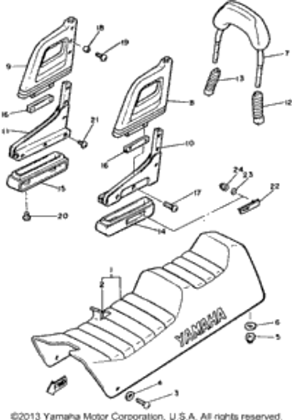 Washer, Plate 1990 XL-V (XL540P) 90201-063J2-00