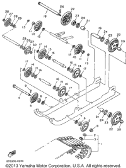 Plate, Reinforcement 1996 PHAZER II (PZ480W) 8A5-47113-00-00