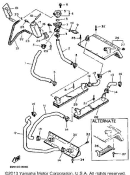 Hose (L70) 1989 EXCITER (EX570N) 90445-112E0-00