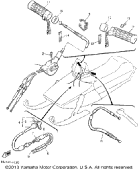 Pin, Spring 1992 EXCITER II LE (ELEC START) (EX570ES) 91609-30010-00