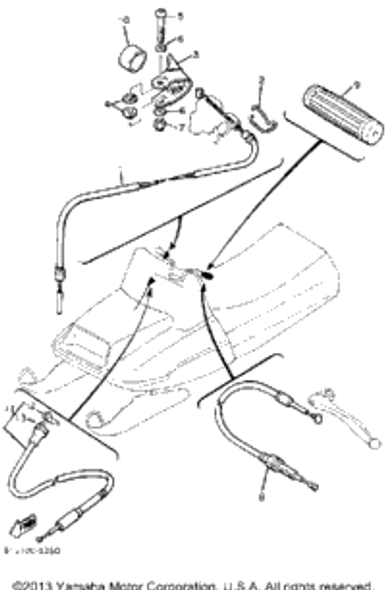 Pin, Spring 1983 EC340G 91609-30010-00