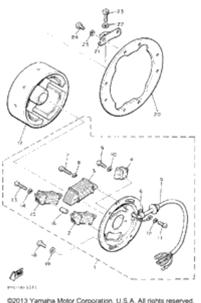 Washer, Plate 1987 SRV (SR540L) 90201-06043-00