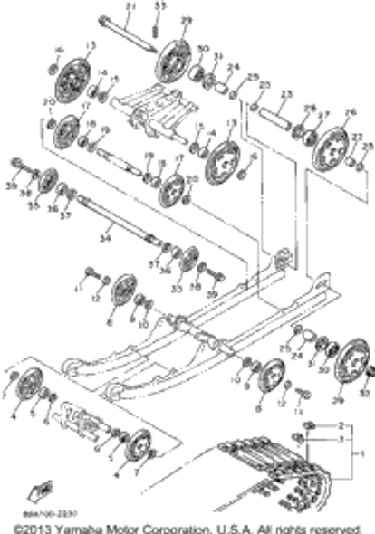 Bolt 1995 VMAX-4 800 (VX800V) 90109-08559-00