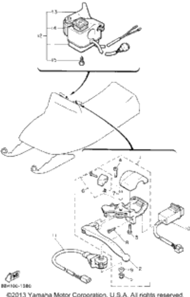 Collar, Lever 1 1992 PHAZER II ST (PZ480STS) 802-83913-00-00