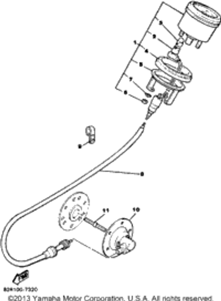 Clamp 1989 BRAVO T (LONG TRACK) (BR250TN) 90464-23041-00