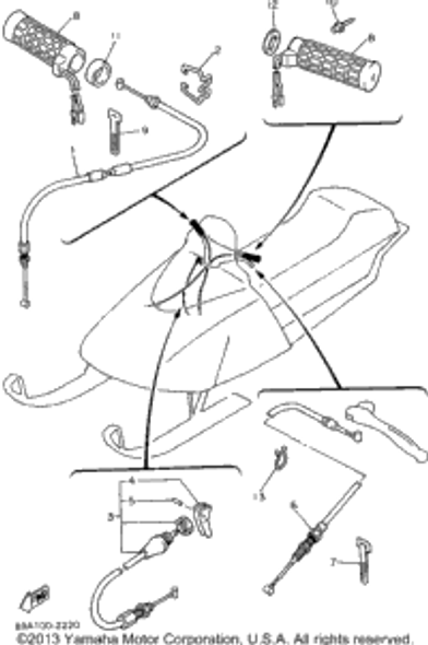 Washer, Plain 1995 VMAX-4 ST (LONG TRACK) (VX800STV) 80Y-23843-00-00