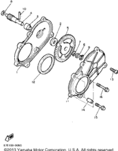Plate, Cam Thrust 1994 ENTICER II LT (ET410TRU) 137-13148-00-00