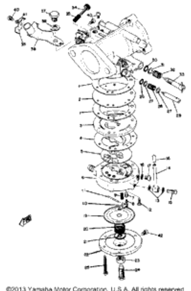 Screw, Flat Head 1974 SL433F 98702-03008-00