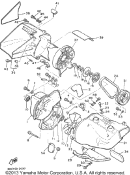 Washer, Claw (05T) UR 1994 PHAZER II ST (LONG TRACK) (PZ480STU) 90214-17017-00