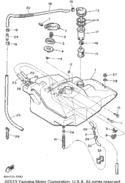 Pin, Spring 1994 OVATION LE (CS340EU) 91609-30016-00