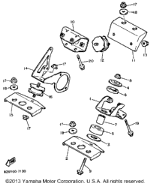 Washer, Plate 1989 EXCITER (EX570N) 90201-10321-00