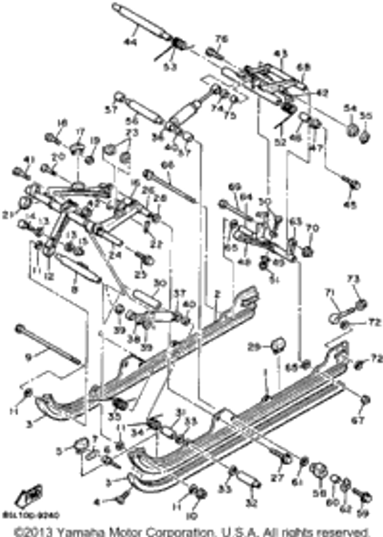 Bolt, Flange (95812-10060) 1989 OVATION (CS340N) 95811-10060-00