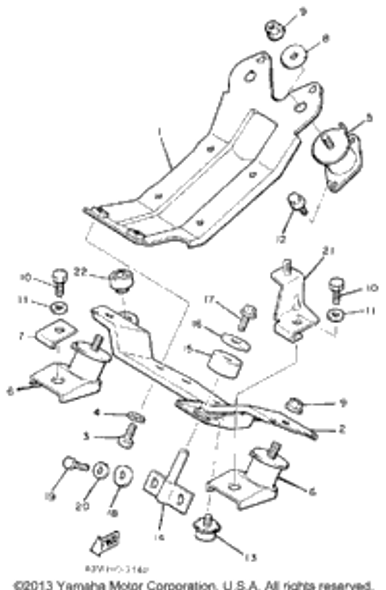 Washer, Plate 1987 INVITER (CF300L) 90201-10321-00