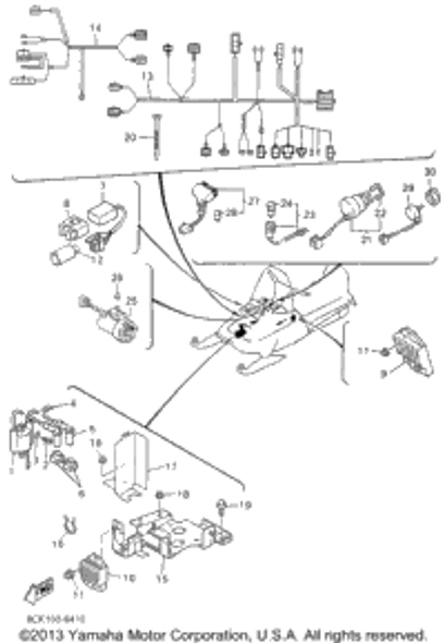 Cover, Connecter 1996 VENTURE TR (VT480TRW) 8Y0-82599-00-00