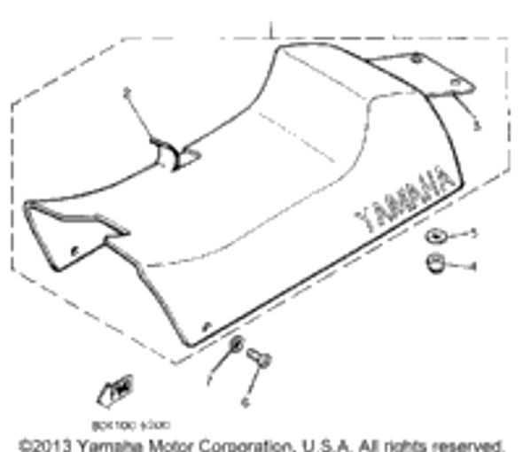 Washer, Plate 1987 PHAZER (PZ480L) 90201-08748-00