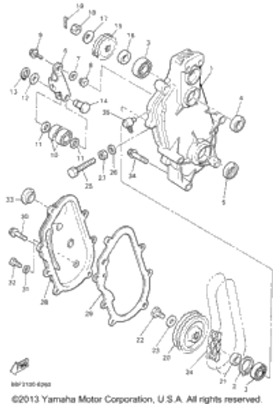 Washer, Plate 1996 PHAZER II LE (ELEC START) (PZ480EW) 90201-12631-00