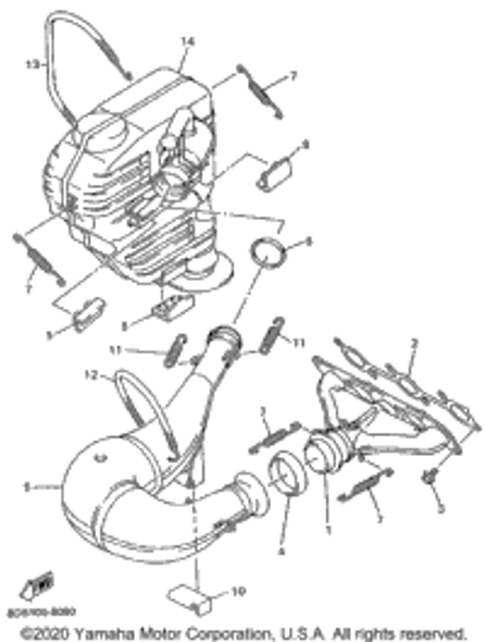 Bolt, Flange 1998 VMAX 700 SX (VX700SXB) 95027-08020-00