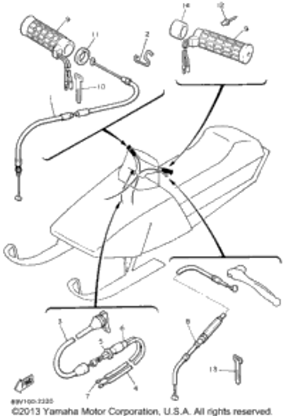 Band, Switch Cord 1994 PHAZER II ST (LONG TRACK) (PZ480STU) 437-83936-01-00