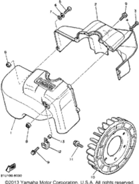 Screw, Pan Head 1987 BRAVO T (LONG TRACK) (BR250TL) 98501-05030-00