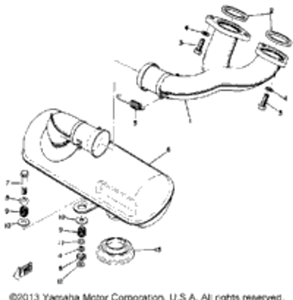 Washer, Plate 1973 EW643B 90201-10437-00