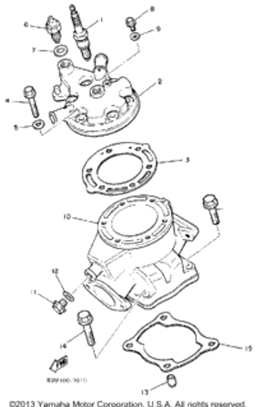 Washer, Plate 1987 INVITER (CF300L) 90201-08087-00