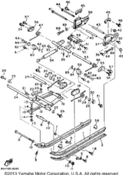 Washer, Plate 1989 ENTICER LTR (LONG TRACK+REVERSE) (ET400TRN) 90201-08649-00