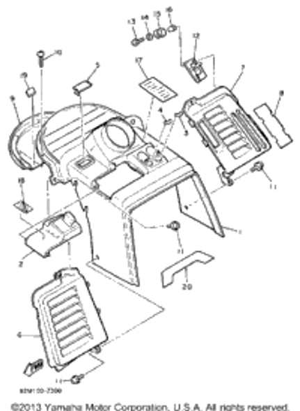 Screw, Bind 1987 EXCITER (EX570L) 98906-05012-00