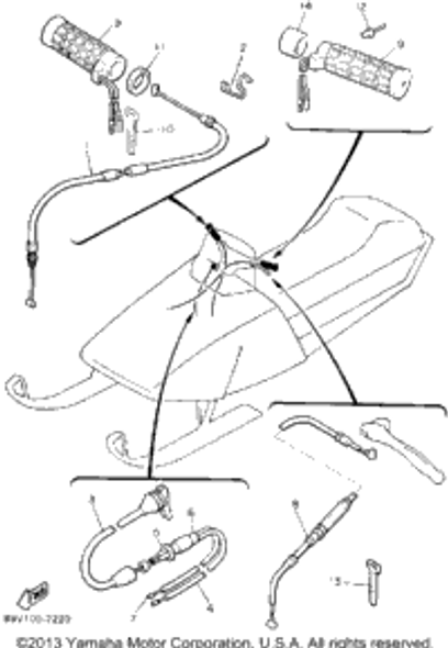 Band, Switch Cord 1992 PHAZER II (PZ480S) 437-83936-01-00