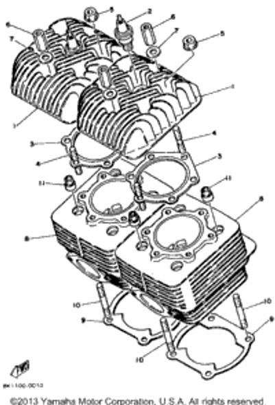 Washer, Plate 1990 XL-V (XL540P) 90201-08100-00