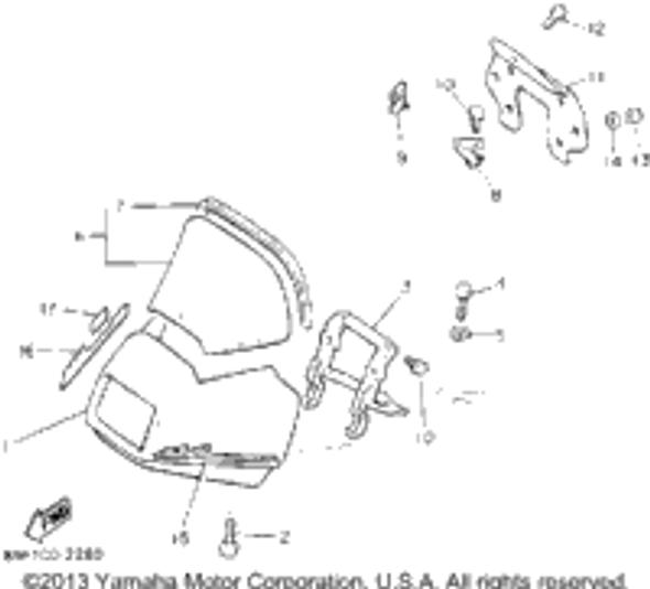 Washer, Plate 1992 PHAZER II (PZ480S) 90201-054K4-00