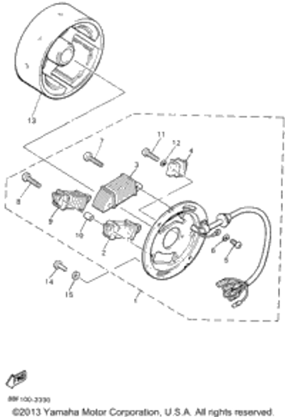 Screw 2 1996 PHAZER II (PZ480W) 88T-81146-00-00