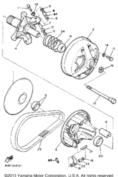 Washer, Conical Spr 1984 PHAZER (PZ480H) 90208-05036-00