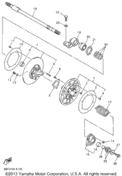 Washer, Plate (T=05) UR UN 1996 PHAZER II (PZ480W) 90201-222F0-00