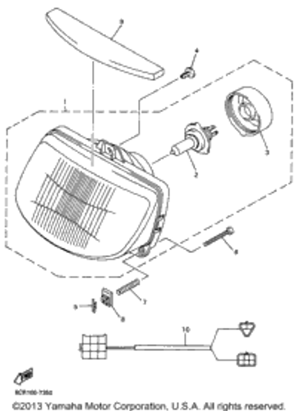 Clip 1998 VMAX 600 XTR (ELEC START+REVERSE) (VX600XTRB) 8K4-84374-00-00