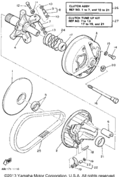 Washer, Plate 1994 ENTICER II LT (ET410TRU) 90201-050P9-00