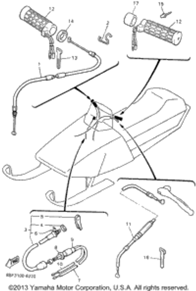 Nut 1996 PHAZER II MOUNTAIN LITE (PZ480STW) 8G8-26333-00-00