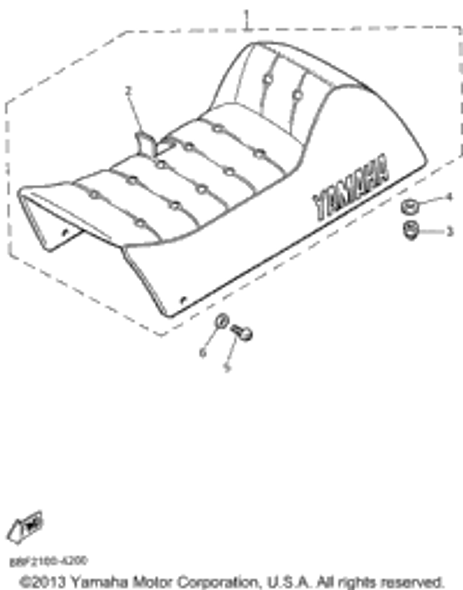 Washer, Plate 1996 PHAZER II MOUNTAIN LITE (PZ480STW) 90201-086A3-00