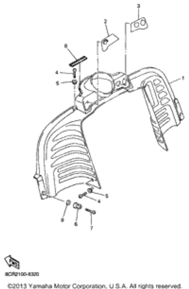 Screw, Bind 1998 VMAX 600 XTR (ELEC START+REVERSE) (VX600XTRB) 98907-06012-00