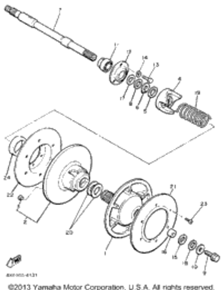 Washer, Plate (T20) UR1984 V-MAX (VMX540H) 90201-25526-00