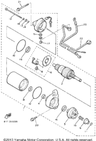 O-Ring 1987 INVITER (CF300L) 8L6-81847-50-00