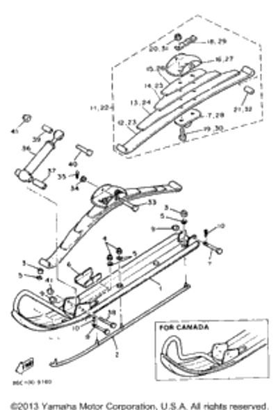 Nut, Self-Locking 1994 BRAVO LT (BR250TU) 90185-10085-00