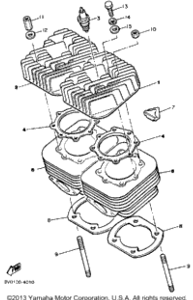 Washer, Plate 1984 PHAZER (PZ480H) 90201-08100-00