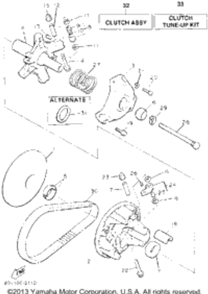 Bolt 1992 PHAZER II LE (ELEC START) (PZ480ES) 90109-066F4-00